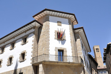 Fototapeta na wymiar Town Hall of Artajona, Navarre (Spain)