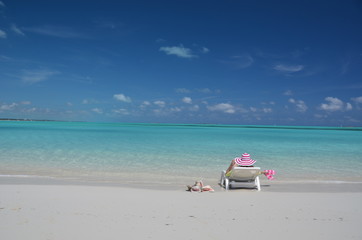 Fototapeta na wymiar Beach scene, Great Exuma, Bahamas