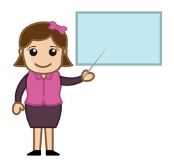 Instructor - Cartoon Business Vector Illustrations
