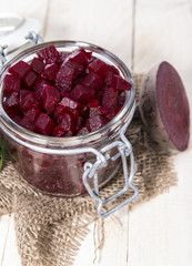 Fresh Beetroot on wooden background