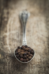 Peppercorn on a spoon