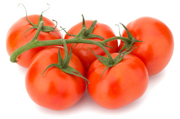Tomato vegetables isolated on white background