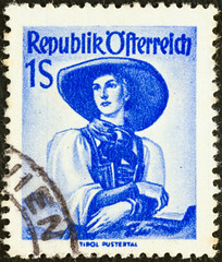 Woman from Tirol Pustertal (Austria 1948)