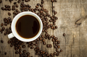 Coffee Cup with beans
