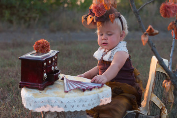 Girl in costume