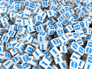 Bits cubes - Digital data