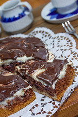 famous german donauwelle cake