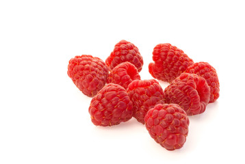 Ripe raspberries