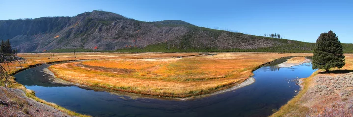 Foto op Canvas Panoramic view of Yellowstone river © SNEHIT PHOTO