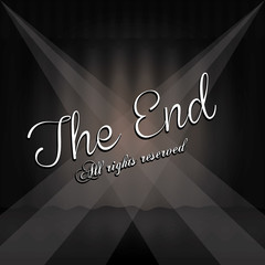 Naklejka premium the end label