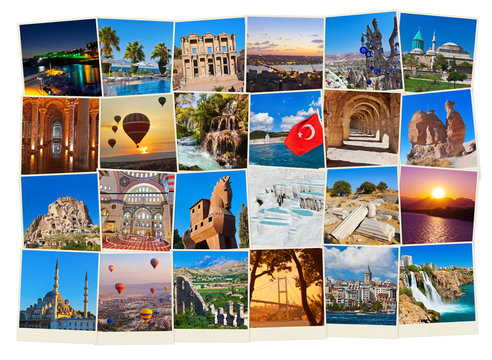 Stack of Turkey travel images