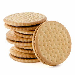 Sandwich biscuits with chocolate filling