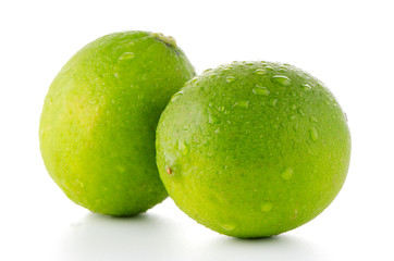Fresh green limes