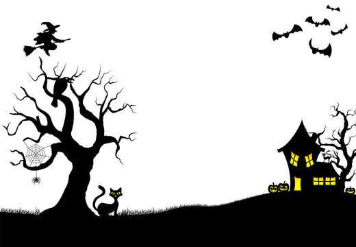 halloween silhouette background