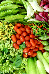 Colorful Asian Vegetables.