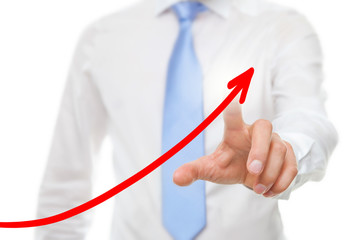 Businessman with Chart