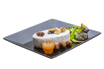 Fresh soft brie cheese