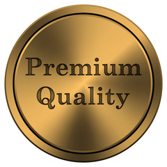 Shiny metallic copper-colored icon
