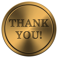 Shiny metallic copper-colored icon