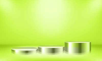 Blank trade show booth for designers.