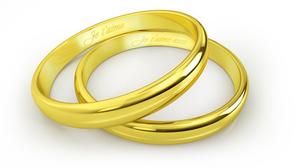 Alliances de mariage_Je t'aime