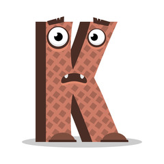 Letter K monster. Vectorial illustration - 55918031