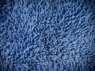 Texture of blue microfiber fabric