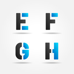 Obraz premium EFGH blue