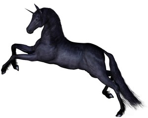 Black Unicorn - leaping © Algol