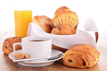 coffee cup and pastries