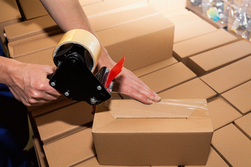 Packing a carton boxes