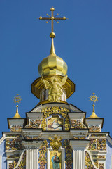 Fototapeta na wymiar Saint Michael's Golden-Domed Cathedral, Kyiv, Ukraine, Europe.