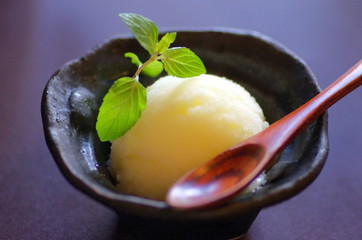 ゆずシャーベット