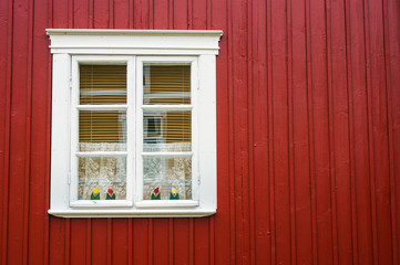 Cute Window of Wooden House