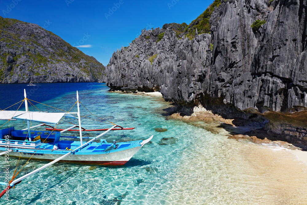 Wall mural tropical beach, philippines