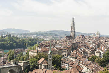 Obraz premium Berner Münster, Bern, Matte, Rosenberg, Altstadt, Schweiz