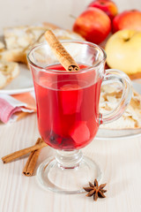 Glass of mulled wine