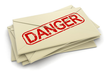 Danger letters  (clipping path included)