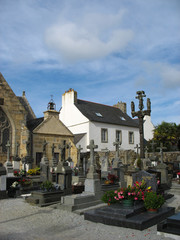 Church and graveyard in Brittany