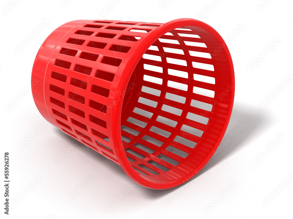 Poster garbage basket (clipping path included)
