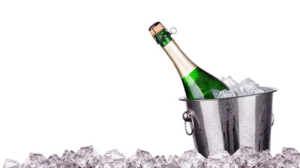 Champagne bottle in a bucket © boule1301