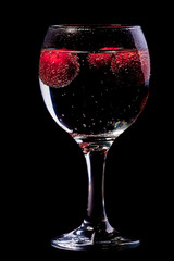 cherry tomatoes in a glass