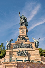Fototapeta na wymiar Germania od Niederwald pomnika powyżej Rüdesheim