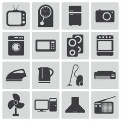 Vector black  home icons set