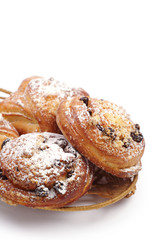 Buns with raisins