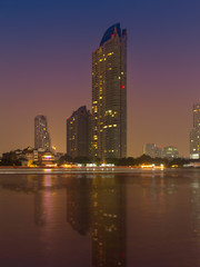 skyline of downtown,bangkok Thailand