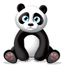 Naklejka premium Panda illustration