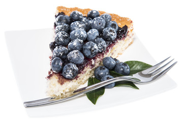 Fototapeta premium Isolated Blueberry Tart