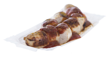 Isolated Currywurst