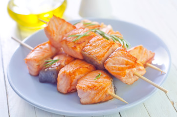 salmon kebab